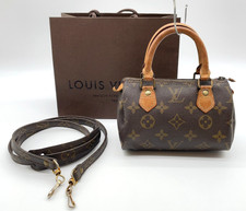 Auth Louis Vuitton Monogram Mini Speedy M41534 Hand Bag W/Strap/Bag NS070754