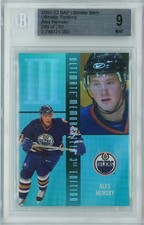 2002-03 In The Game Ultimate Memorabilia Rookies Ales Hemsky #249/250 BGS 9