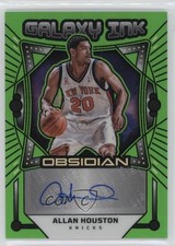 2024 Obsidian Galaxy Ink Electric Etch Green Flood 6/25 Allan Houston Auto 04dh