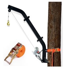 Atflbox Tree Mounted Game Hoist For Hunting With Winch And Ratchet Strap 500lbs