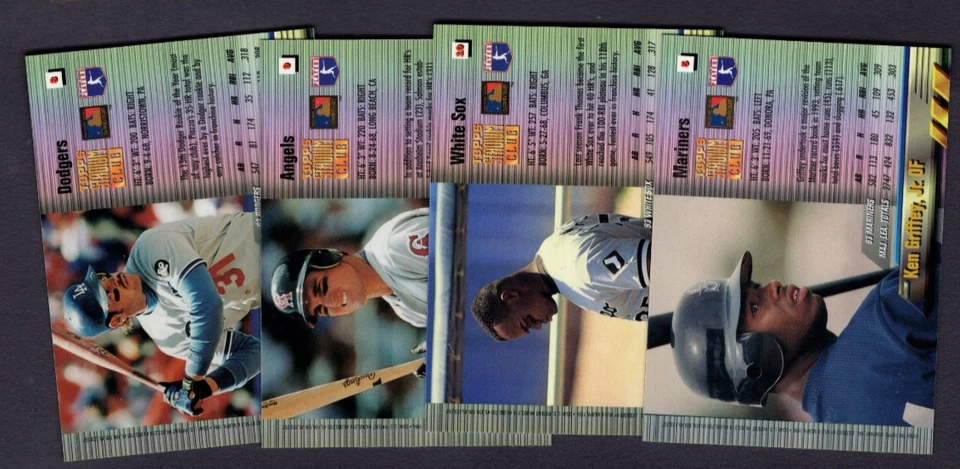 1994 STADIUM CLUB FINEST MEMBER'S ONLY 10 CARD COMPLETE SET KEN GRIFFEY JR BONDS - Image 2 of 2