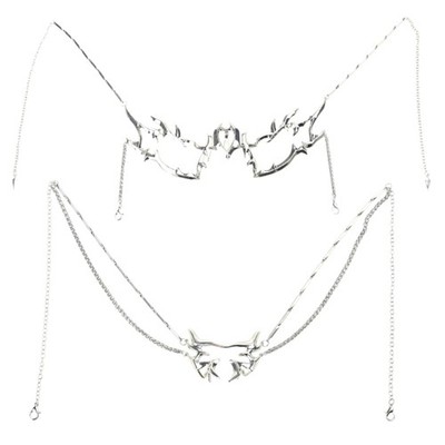 Unisex Face Chain Fashion Face Jewelry Copper Texture for Halloween Party Wear