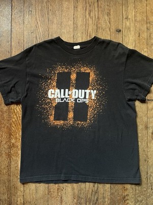 Vintage 2012 Call of Duty Black Ops 2 Promo Tee Delta Pro Weight Black Large COD