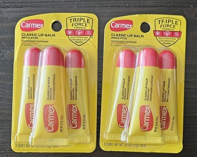 Carmex Classic Lip Balm Pack of 3
