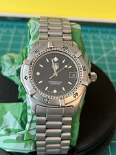 TAG Heuer Professional Quartz (962.013R) 200m Steel Black Dial Date 37mm