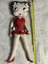 1983 BETTY BOOP RAG DOLL byDETERMINED PRODUCTIONS approx 17 in tall .