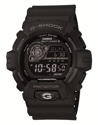 Casio G-Shock GW-8900A-1JF Atom Solar Uhr Herren Schwarz Digital 200M Japan Neu