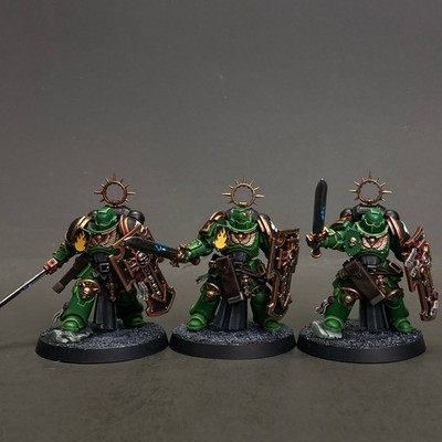 Warhammer 40K Primaris Bladeguard Veterans Salamanders Color Scheme pro Painted