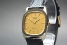 Vintage 1980 [Near MINT] SEIKO Dolce 6020-5250 Gold Dial Men's Quartz Watch
