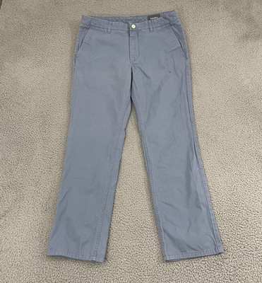 Bonobos Straight Leg Pants Men 33x30 Blue Flat Front Chino