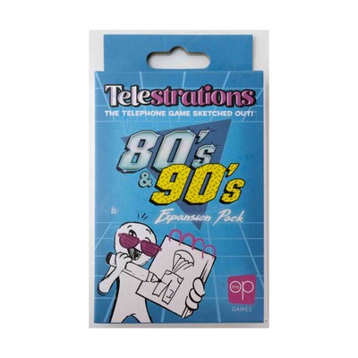 USAOpoly Boardgame Telestrations - 80s/90s Expansion Pack Box NM