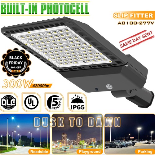 300W LED Parking Lot Light 39000LM Dusk to Dawn Outdoor LED Flood Stadium Lights - Picture 25 of 36