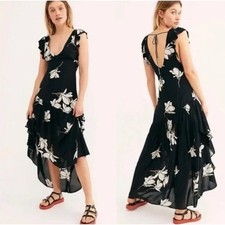 Free People Women's She's A Waterfall High/Low Maxi Dress Size 2