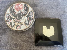 Set of 2 Clarence A. Mills Haida Art From Northwest Coast Indigenous Design