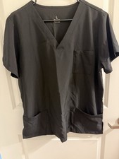 COZYFIT Scrub Top Women - Soft Stretch V-Neck with 3 Pockets Size Medium