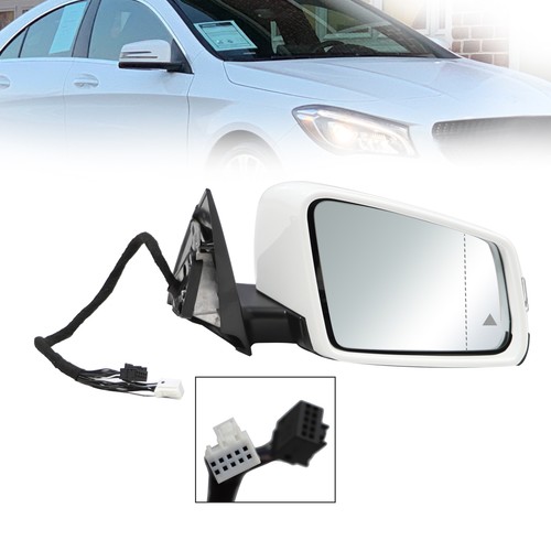 Espejo retrovisor blanco lado pasajero con punto ciego térmico Mercedes CLA250 2014-2020 - Imagen 2 de 9