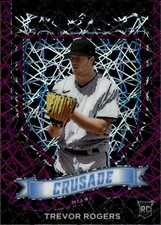 2021 Panini Chronicles Trevor Rogers #9 Crusade Purple Velocity Miami 33A