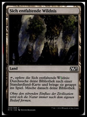 Sich entfaltende Wildnis C Magic 2015 (M15) 243 - MTG