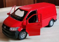 Vw / Volkswagen T6 Transporter , Welly , Rot , 1 : 38 , Top Artikel