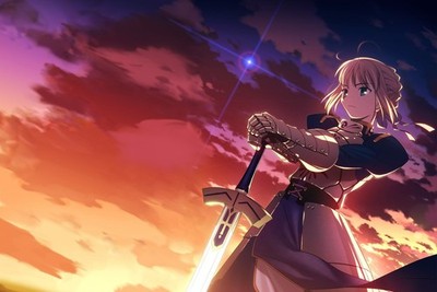 Anime Fatestay Night Saber Sword With Swords 11x17 Poster