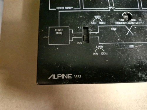 Alpine Model 3653 Active Dividing Network Used Tested Works - Picture 3 of 8