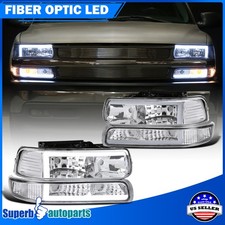 Fit 1999-2002 Silverado 1500 2500 00-06 Tahoe Suburban Black Headlight Led Strip Fit 1999-2002 Silverado 1500 2500 00-06 Tahoe Suburban Black Headlight Led Strip