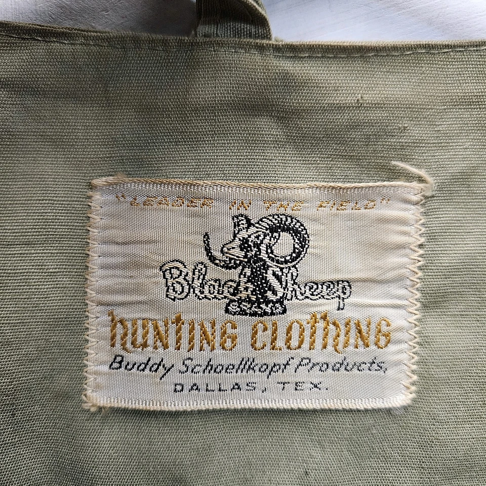 Vintage Black Sheep Hunting Clothing Fishing Vest Fenwick Patch Collectible Sm - Image 3 of 4