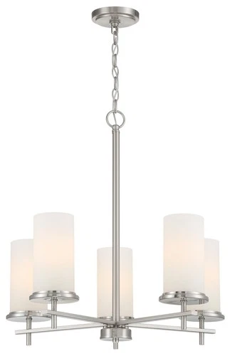 Minka Lavery 4095 Haisley 5 Light 24"W Vantage Candle Chandelier - Coal - Picture 4 of 5