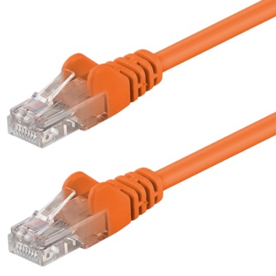 Patchkabel orange 2m U/UTP CAT5e DSL-/Netzwerk Ethernet-Kabel 100MHz RJ45 8P8C