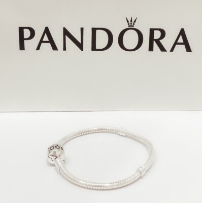 アクセサリー PANDORA Silver Bracelet 590702HV-19 Buy Brand New 100% PANDORA 590702HV Moments Snake Chain Charms