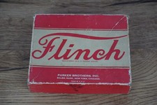 Vintage Parker Bros FLINCH 1938 Card Game Original Box MISSING SOME CARDS