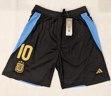 MESSI 10 Argentina Copa America 2024 Home Black Shorts Jersey Shirt 
