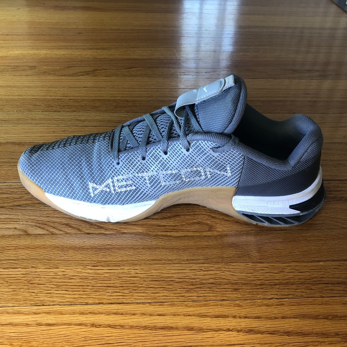 Nike Metcon 8 Shoes Men Size 11.5 Gray White Training Shoes