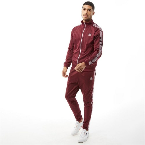 UMBRO Tuta Da Ginnastica Sport Giacca Bottoms retrò football Inghilterra  Borgogna Bianco Palestra | eBay