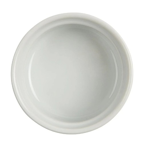 White Ramekin Dishes Pack of 12 Olympia 70mm Porcelain Fluted Round Dishes - Picture 3 of 6