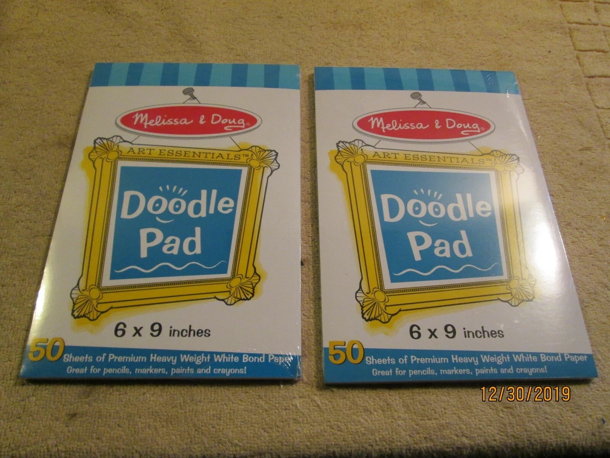 2x New!! Melissa & Doug Art Essentials Doodle Easel Paper Pad 4107