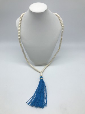 Andrea Del Bello Tassel Necklace Statement Long Beaded Necklace New