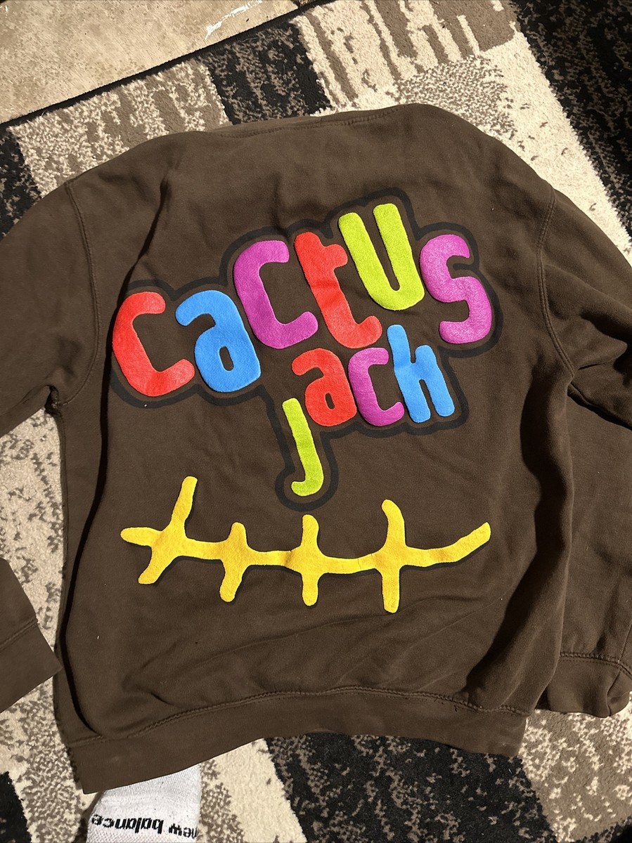 Travis Scott x McDonald's CJ Smile Hoodie Brown Men's Size Small