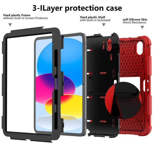 For iPad 10th Mini6 8th Air4 5 10.2 Pro 11 10.5 Shockproof Hard Stand Case Cover - Picture 29 of 90