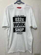 032C White T-Shirt Size: M/ Small Faulty