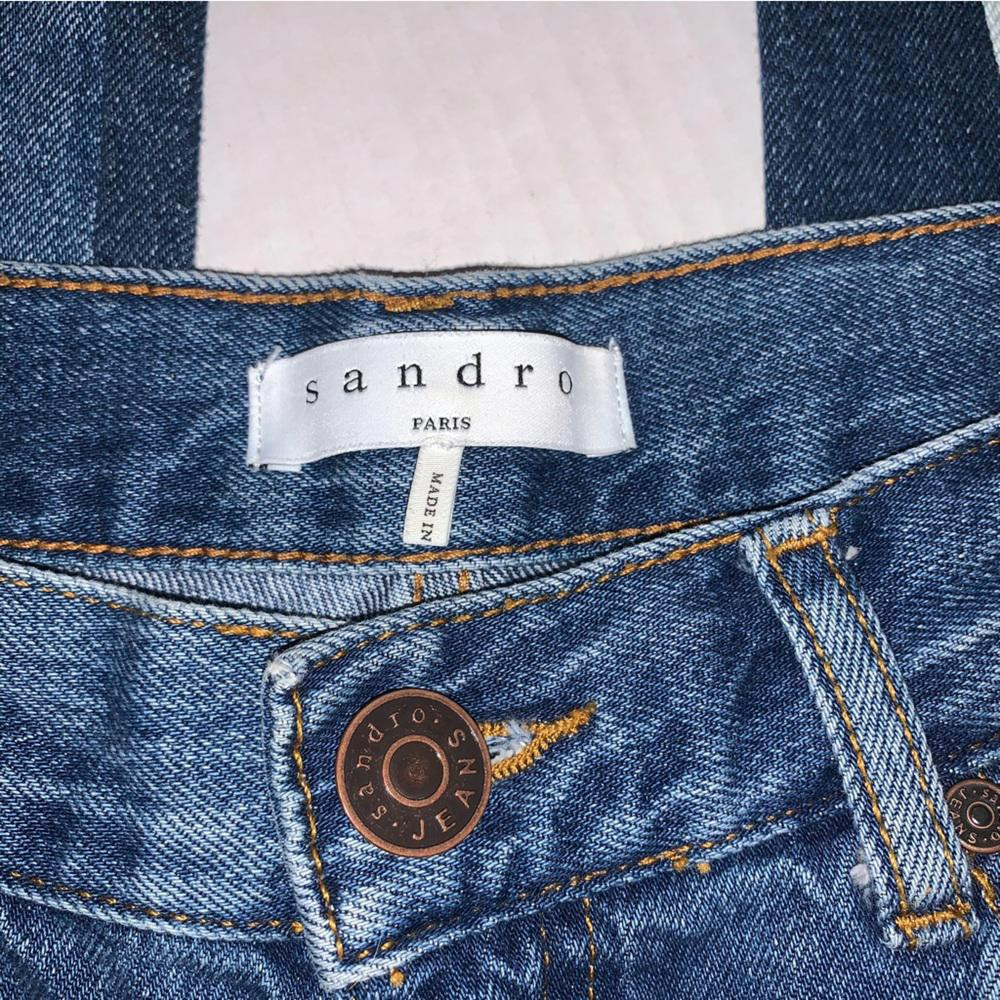 Sandro Patchwork Distressed Jeans EUC - image 8
