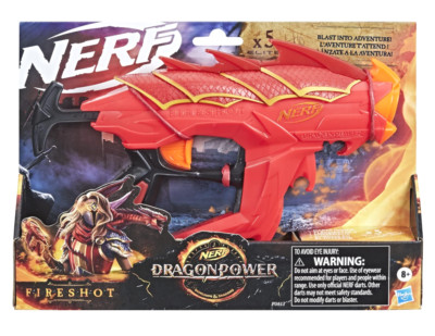 NERF DragonPower Fireshot Dart Blaster Inspired by Dungeons and Dragons 5 Darts