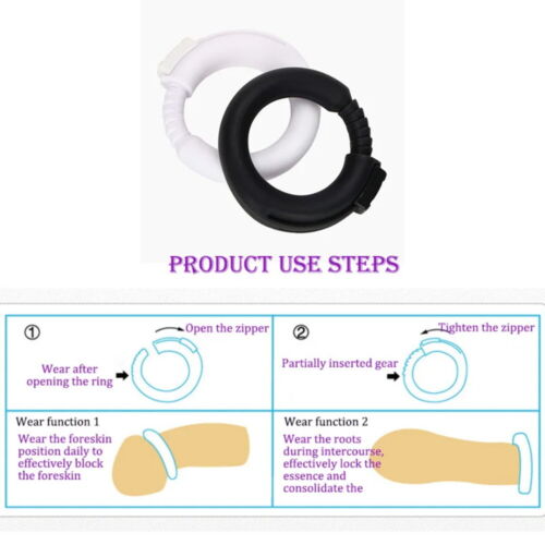 Delay Ejaculation Adjustable Penis Rings Erection Enhancer Sexy Toys Stretchy 、 - Picture 11 of 13