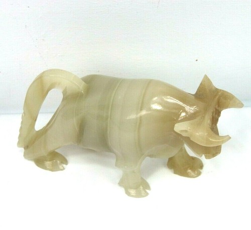 NATÜRLICHER ONYX HANDGESCHNITZTER STIER - Bild 7 von 9