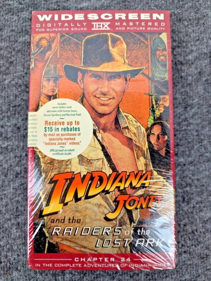 Indiana Jones Raiders of the Lost Ark, Temple Of Doom, LC VHS THX Widescreen - Image 3 of 4
