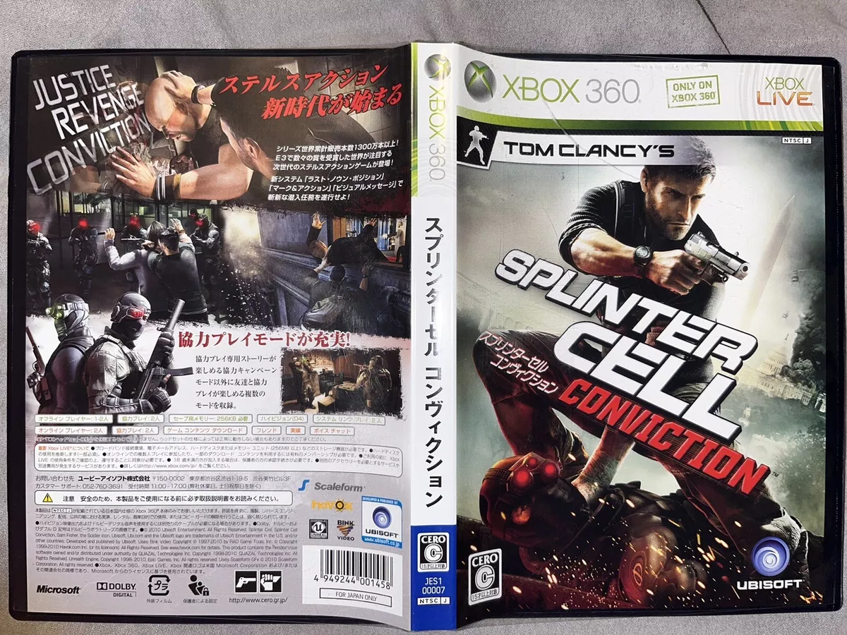 Tom Clancy's Splinter Cell Conviction Video Game for Xbox 360 - CIB - Used