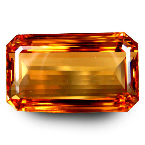36,59 quilates tamaño enorme único topacio imperial natural corte esmeralda gema suelta - Imagen 1 de 3