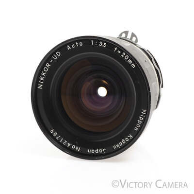 Nikon Nikkor-UD 20mm f3.5 AI'd Manual Focus Wide Angle Lens Nikon Nikkor-UD 20mm f3.5 AI'd Manual Focus Wide Angle Lens