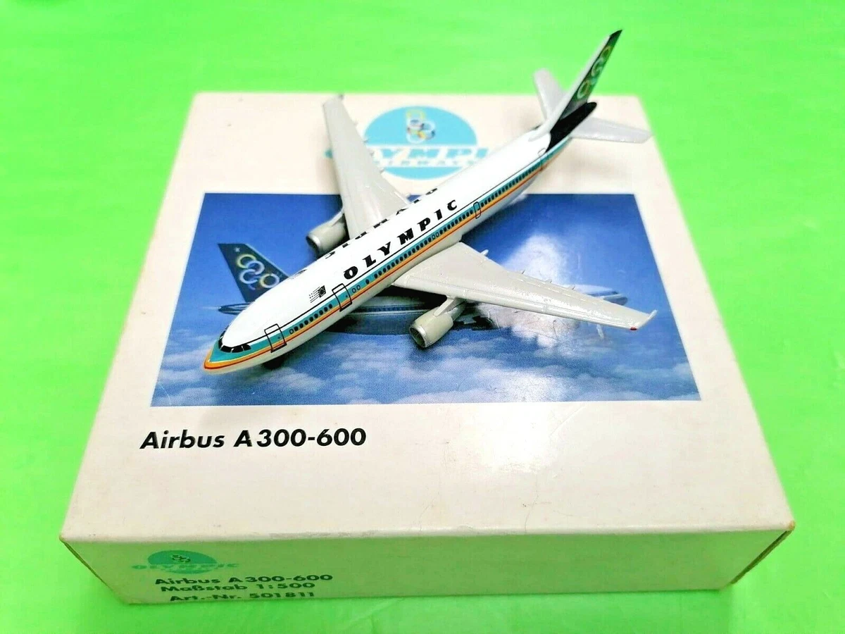 Herpa Wings 1 500 501811 OLYPMIC AIRWAYS Greece A300 600 Metal