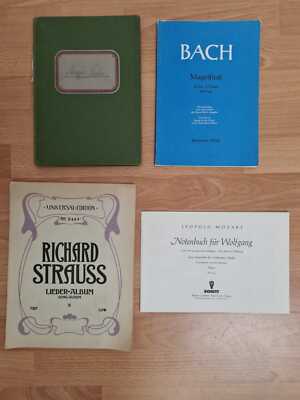 Notenbuch Richard Strauss, Bach, Wolfgang, Leopold Mozart co. Edition Peters 